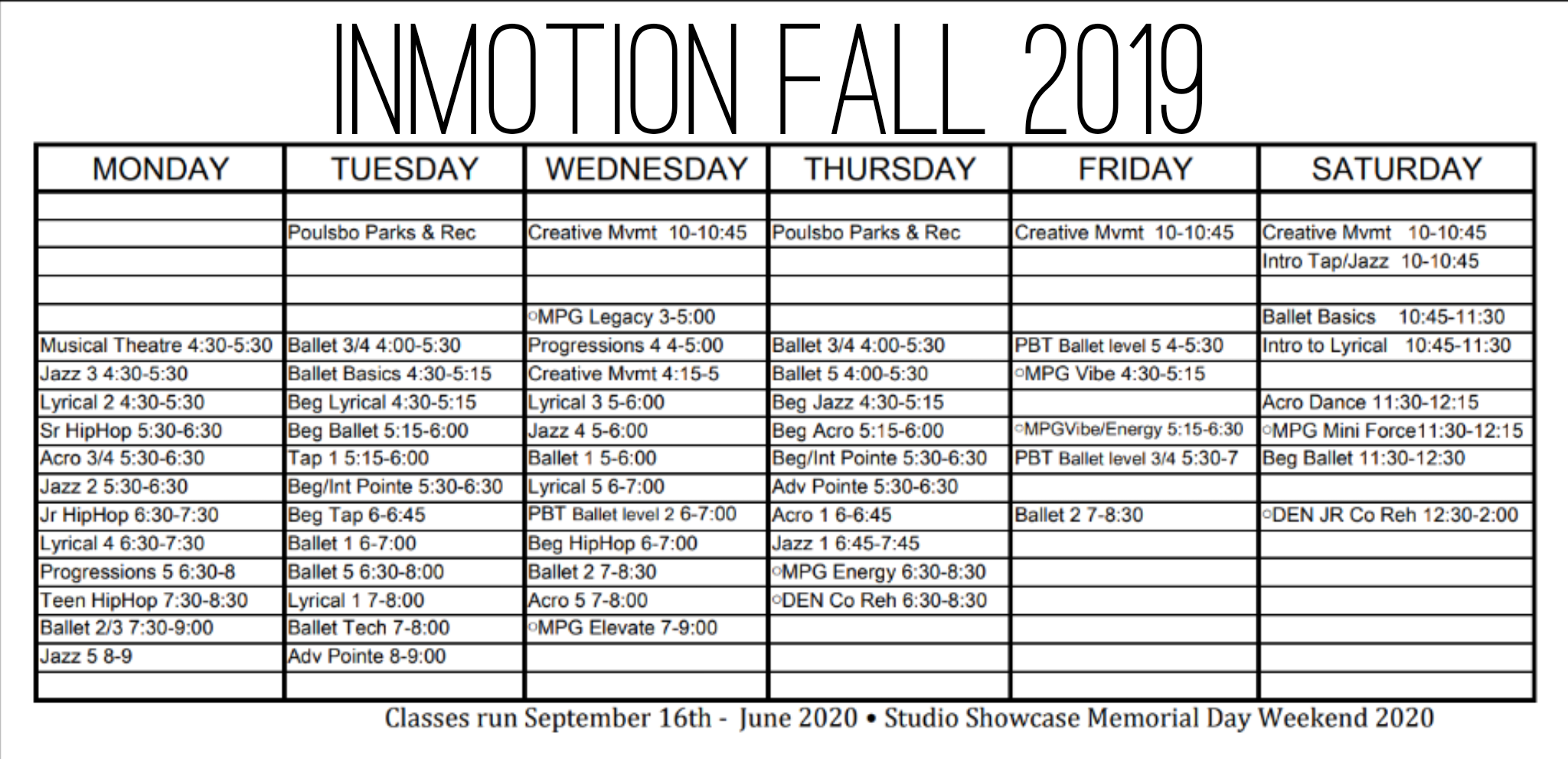 schedule here fall classes start 9 16 office hours schedule